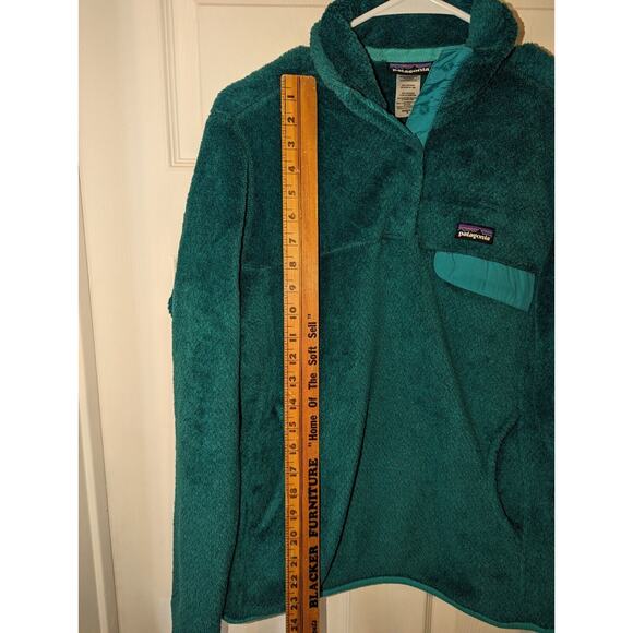 Patagonia Fleece Sweater Women's Size Medium M Re-Tool Polartec Teal Blue - Picture 8 of 11